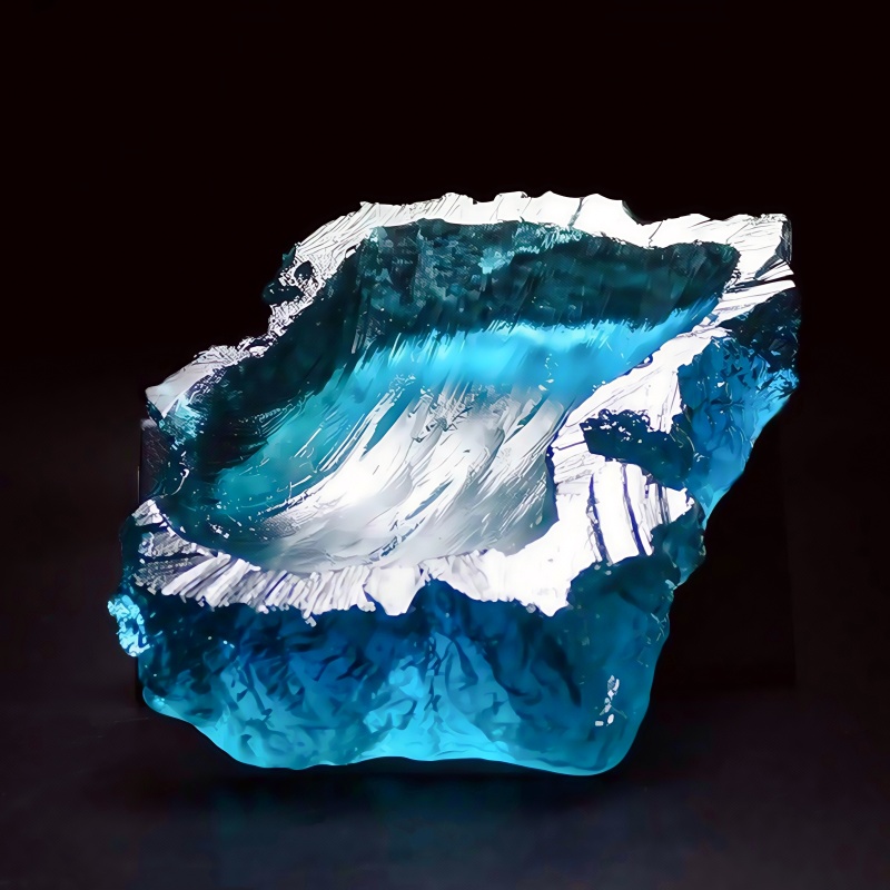 Ocean Wave Design Plate Epoxy  - Resin Art Ring Design recension och pris