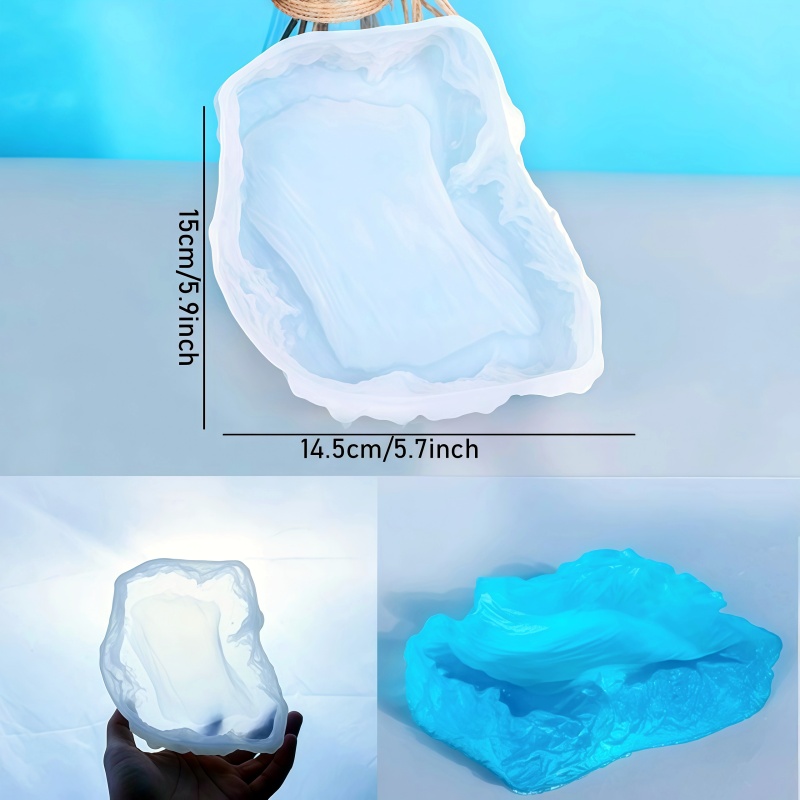 Ocean Wave Design Plate Epoxy  - Resin Art Ring Design recension och pris