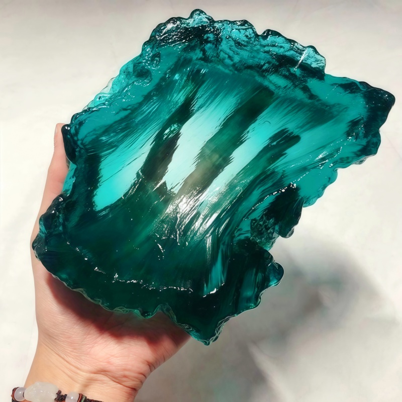 Ocean Wave Design Plate Epoxy  - Resin Art Ring Design recension och pris