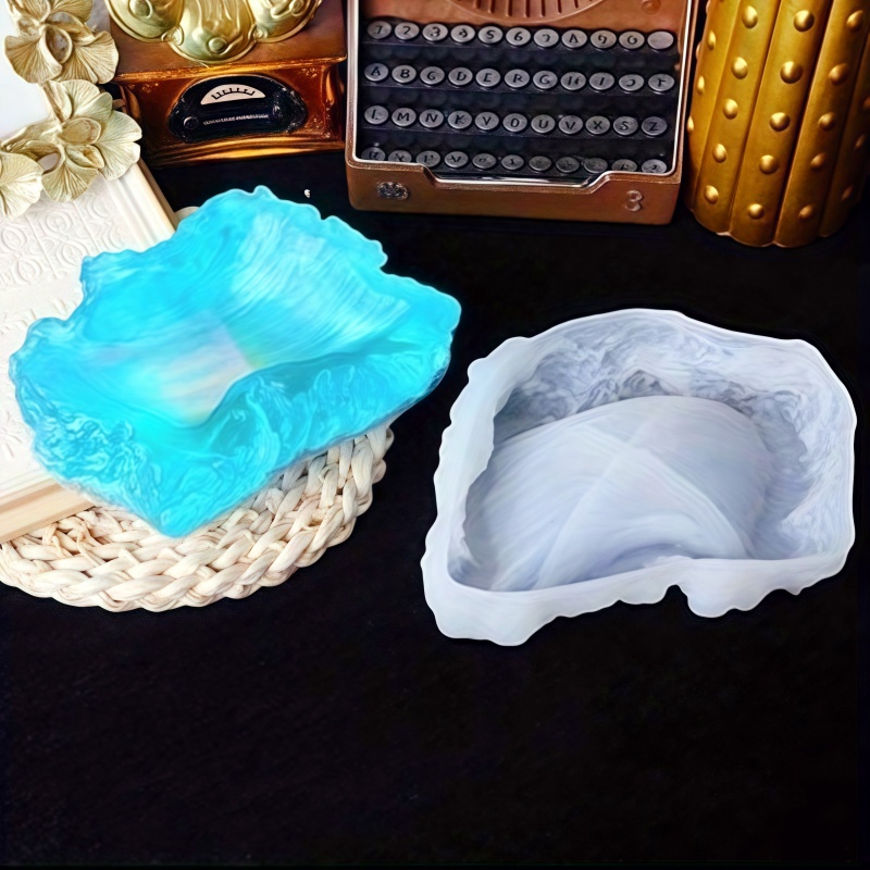 Ocean Wave Design Plate Epoxy  - Resin Art Ring Design recension och pris