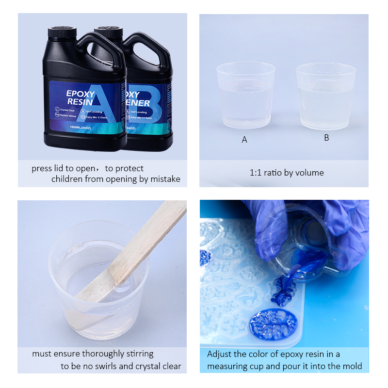 2000ML Epoxy Resin Kit 1:1 Rat - Resin Art Ratio recension och pris
