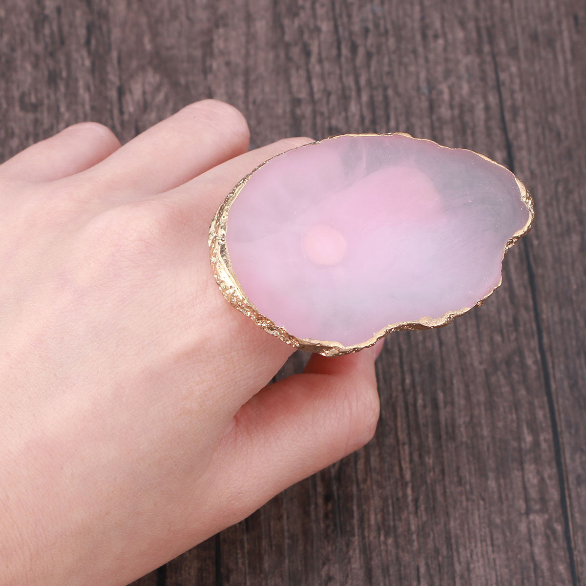 Mini Nail Art Finger Ring Pale - Resin Art Ring Design recension och pris