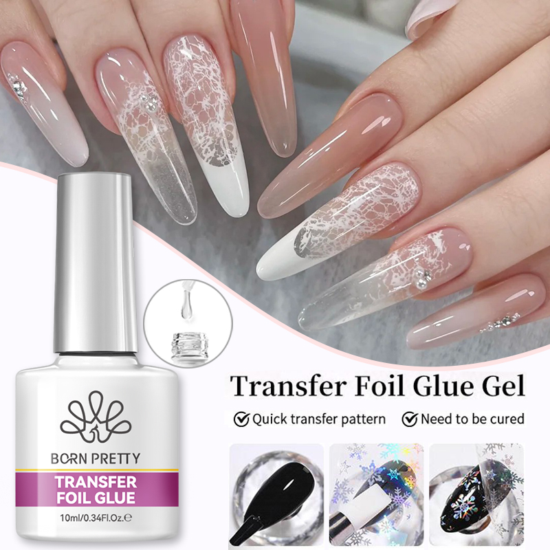BORN PRETTY Nail Foil Glue Gel - Uv Lamp Nail Resin recension och pris
