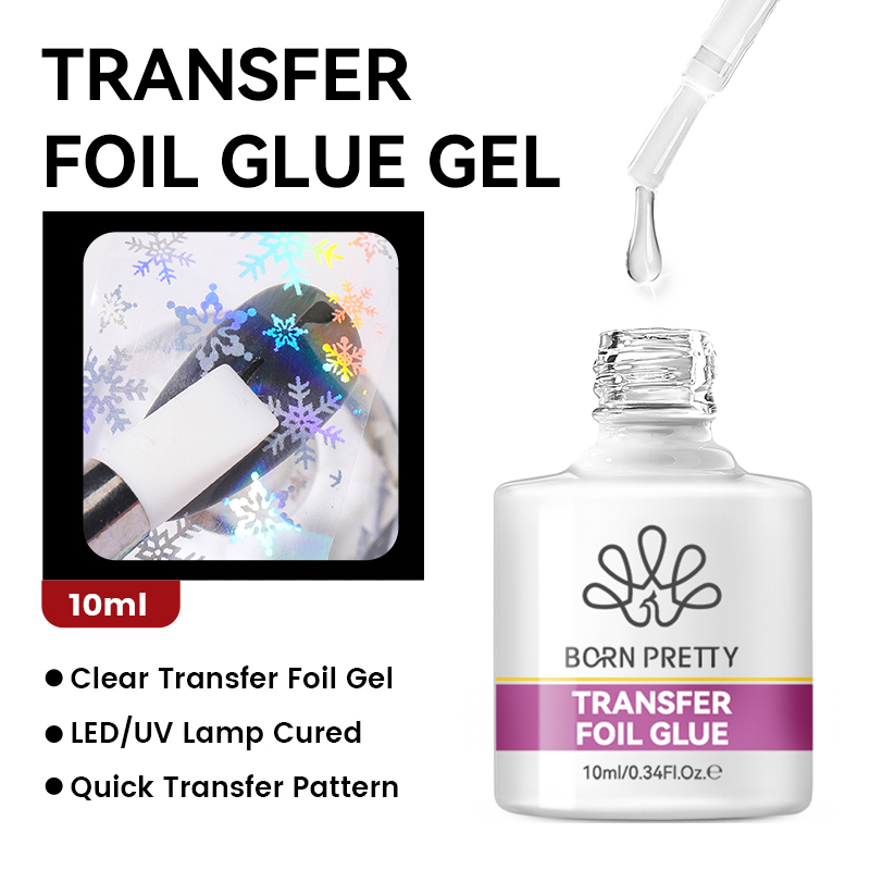 BORN PRETTY Nail Foil Glue Gel - Uv Lamp Nail Resin recension och pris